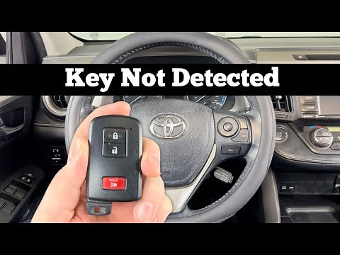 How To Start A 2013 - 2019 Toyota RAV4 With KEY NOT DETECTED - Dead RAV4 Remote Key Fob Battery