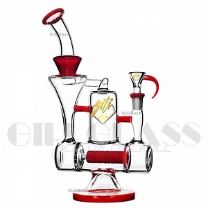 [Hot Item] Gili-908 10.5 Inches Giliglass Glass Smoking Pipe Quartz Banger Water Recycler DAB Oil Rig