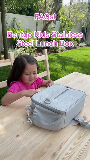 Have questions about our Bentgo Kids Stainless Steel Lunch Box?💭 We are here to help!✅ Now available in our Rainbows & Butterflies print🌈🦋 If you have any other questions, ask us in the comments below!⬇️ | Bentgo