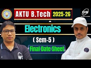 Electronics Engg. I How to Utilize the Last week for AKTU Exam I Final Date Sheet I Gateway Classes