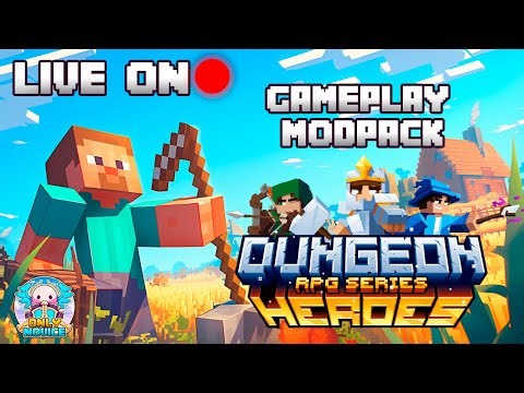 #32- Gameplay para Relaxar, Construindo um Galinheiro - Minecraft Modpack: Dungeon Heroes