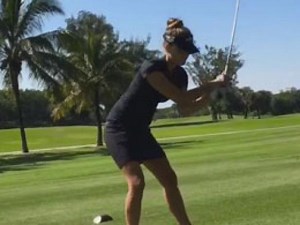 This could be the most attractive golf temper tantrum ever