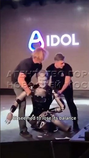 Russia's AI humanoid robot faceplants at big debut