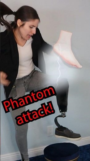 What does phantom pain feel like?