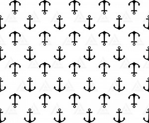 Seamless Anchor Pattern Svg, Nautical Pattern Svg, Ship Anchor Background. Cut File Cricut, Silhouette, Png Pdf Eps, Vector, Sticker, Decal. - Etsy