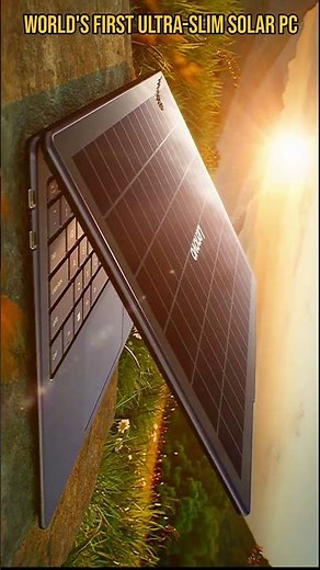 lenovo yoga solar pc - world's first ultra slim solar powered pc - #lenovo #facts #viralshorts