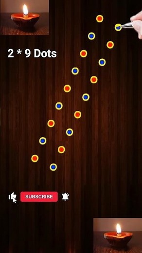 Easy border for beginners learn #borderrangoli #kolangal #kolam #rangolikolam #border #muggulu #art