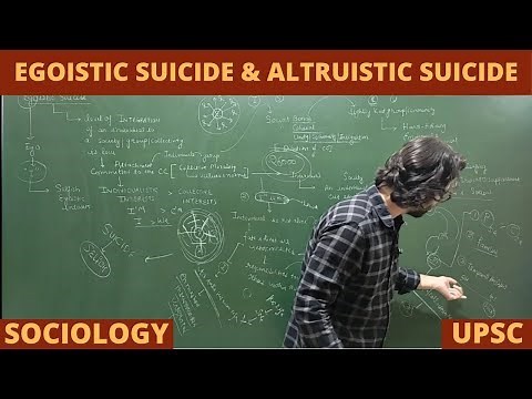 Lec 27: Egoistic Suicide and Altruistic Suicide| Emile Durkheim #Sociology #Suicide #upsc #net #jrf
