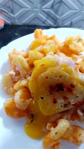 Egg Pasta | Sunny Side Up Pasta #shorts #recipe #egg