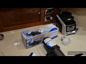 380 Searay Sundancer water pump issue and accumulator tank install