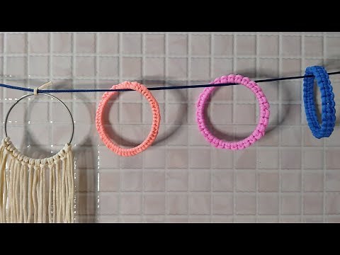 How to wrap macrame cord to ring | How to wrap ring with macrame cord tutorial step by step