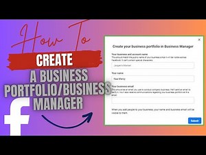 How to create a business portfolio/business manager account on Facebook | set up business manager