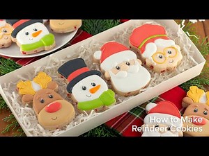 Decorating a Reindeer Cookie for Christmas | Cookie Decorating with Royal Icing