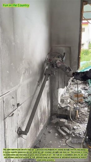 Precision Cutting: Wall Saw in Action