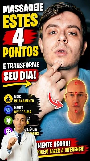 🧠 Massageie Estes 4 Pontos e Sinta a Diferença em Minutos! #dicas #saude #shorts #viral
