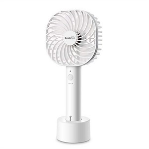 Geek Aire GF3, Rechargeable Mini Fan - 5 Inch (White)
