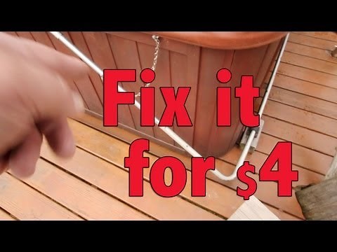 How to Repair Spa Hot Tub cover lifter Fix Spa lid lifter for 4 bucks