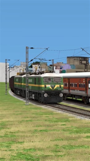 Goods Train Crossing Railroad Crave Track | BUMPY RAILROAD | Train Crossing Simulator | Train