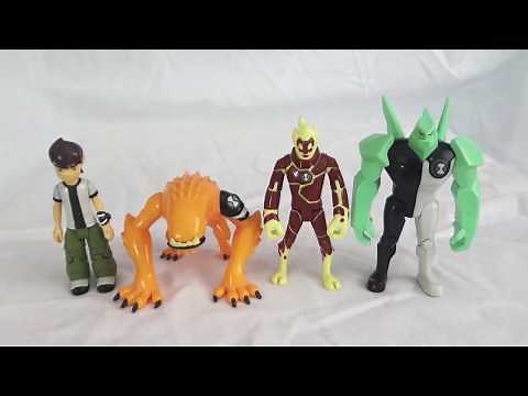 Ben 10 Action Figure Review- Ben, Heatblast, Wildmutt, Diamondhead