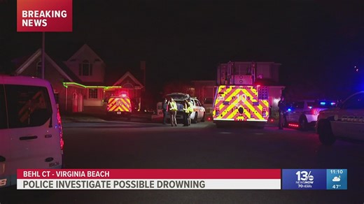 Virginia Beach police investigate possible drowning in Elizabeth River