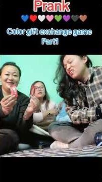 Color gift exchange game |prank| #funnyvideo #prank #colorgiftexchange