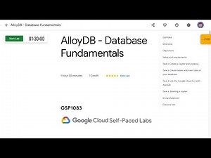 AlloyDB Database Fundamentals GSP1083
