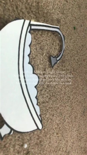 Hello kitty night routine💗