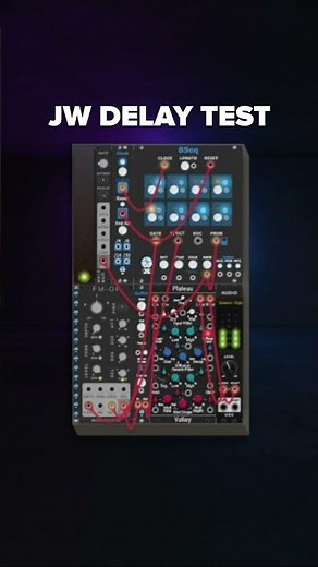 New JW Modules Delay Test in VCV Rack (Shorts)