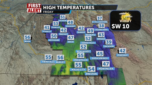 Bright and breezy Friday leads into Sunday showers - Local News 8