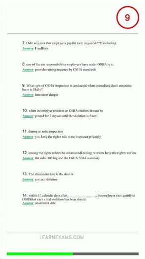 OSHA 30 Final Exam 3 Answers 2023 ACTUAL EXAM Ques