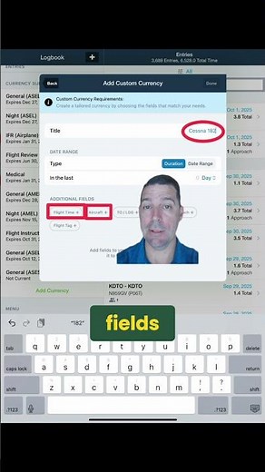 ForeFlight: Create Custom Currency in Your Logbook! #shorts