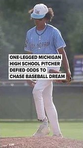 One-legged pitcher from Michigan high school defied the odds