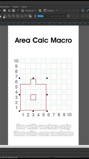 AreaCalc macro CorelDraw - #coreldraw #coreldrawmacro #macrofree #graphicdesign
