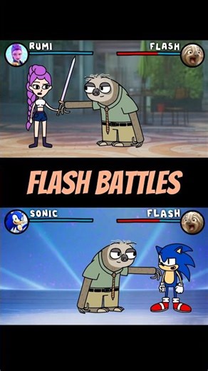 Sonic and Rumi vs Flash | Zootopia 2 #animation #zootopia #shorts