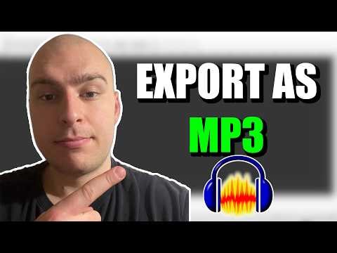 Audacity 3.7.7: How To Export Audacity Files As MP3 (3 MINS NO BS)