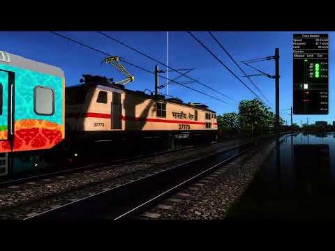 Insane Realism 🚂Wap7 with Humsafar Express | Prayagraj to Delhi | MSTS!! Open Rails Gameplay