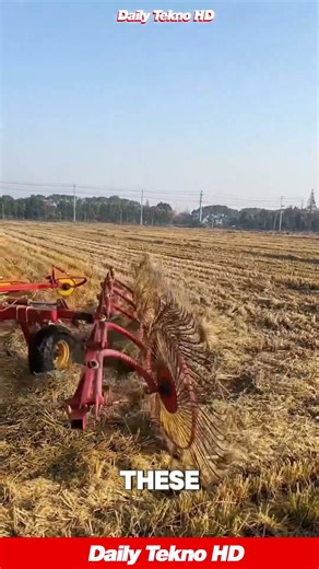 Massive Finger Wheel RAKE 🌾 Cleans The Field #Farming