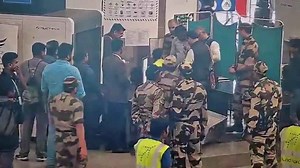 Airport staff perform CPR to save life of colleague who collapsed