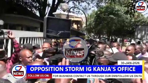 LIVE: Gachagua, Matiangi, Kalonzo, and other United Opposition leaders storm IG Kanja’s offices. | Channel 7 News