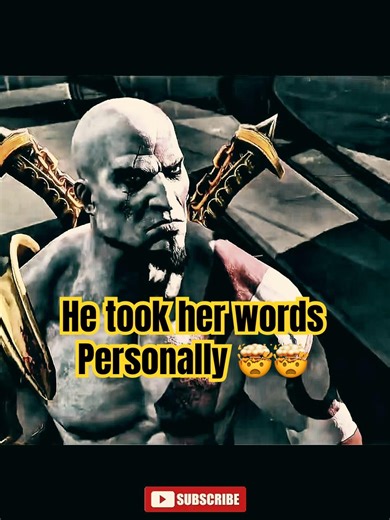 Kratos took her words personally and gave it an end 🤯 #godofwar3 #kratos #gaming #shortsfeed