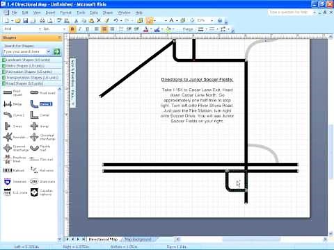 Visio 2007 - Creating a New Directional Map