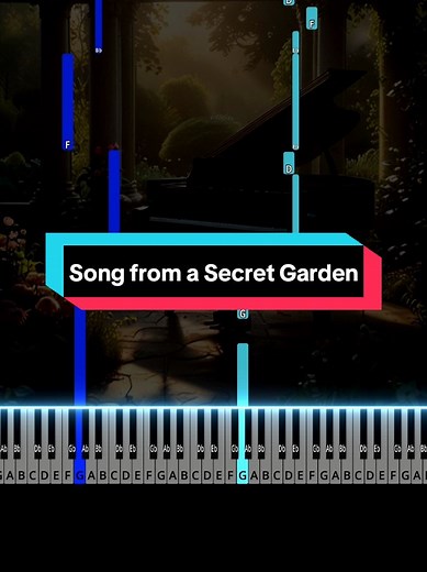 Easy Piano Tutorial for 'Song from a Secret Garden'