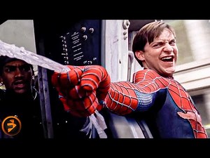 Spider Man stops a train from crashing | SPIDER-MAN 2