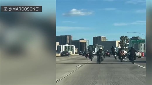 Video shows group of e-bike riders on I-5 Freeway
