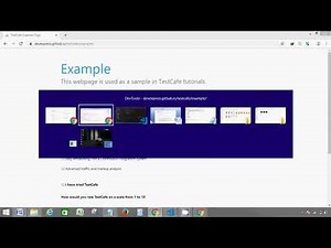 Tutorial 12 - TestCafe how to Get Text or Extract Text