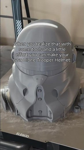 Making your own Clone Trooper Helmet is easier than you’d think! #starwars #clonetrooper