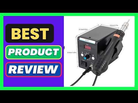 Hot Air Rework Station, Premium Hot Air Gun Adjustable 1-8 Gears