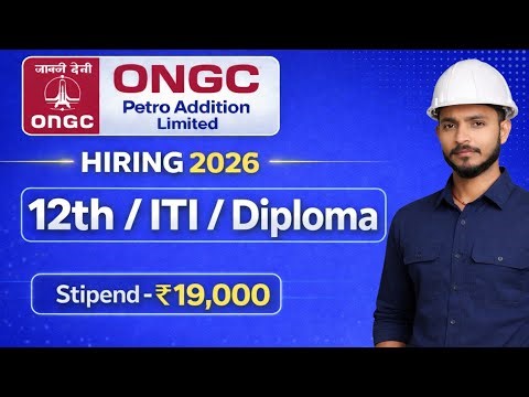 ONGC OPaL Recruitment 2026 | 12th ITI Diploma Job | ₹19,000 Stipend | Apply Online PM Internship