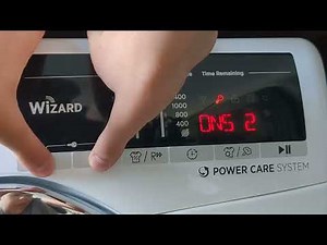 How To Activate The Child Lock On The Hoover Wizard Remote Washer Dryer.