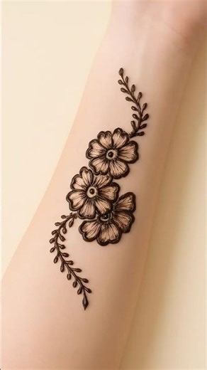 Easy beautiful Mehndi design #mehndi #henna #hennaart #hennatattoodesign #hennadesign #art